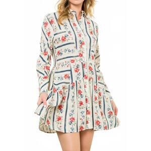 NEW THML made for more mini dress in cream